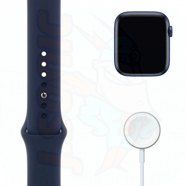 Apple Watch Series 6 (GPS) 40mm Blue Aluminum Deep Navy Sport Band - Bass Electronics