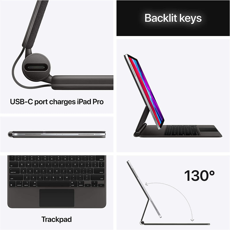 Magic Keyboard for iPad Pro 11-inch (4th generation) and iPad Air (5th  generation) - US English - Black - Apple (CA)