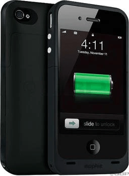 Mophie Juice Pack Plus for iPhone 4-4S Case and Battery (Black)