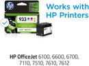 HP - 933 3-Pack Standard Capacity Ink Cartridges - Cyan/Magenta/Yellow - Bass Electronics