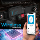 Pyle PBT97 Cigarette Lighter Bluetooth FM Transmitter - Universal Wireless Car Bluetooth Adapter - Bass Electronics