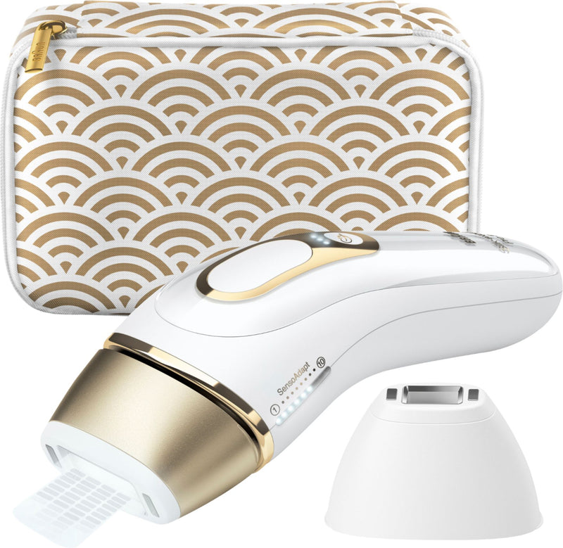 Braun Silkexpert Pro 5 Pl5137 Latest Generation Ipl, Permanent Hair Removal, White & Gold, 1 Count - Bass Electronics