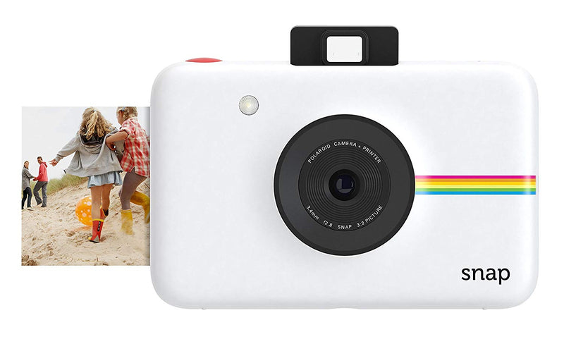 Polaroid Snap Instant Digital Camera (White) with Zink Zero Ink Printing Technology - Bass Electronics