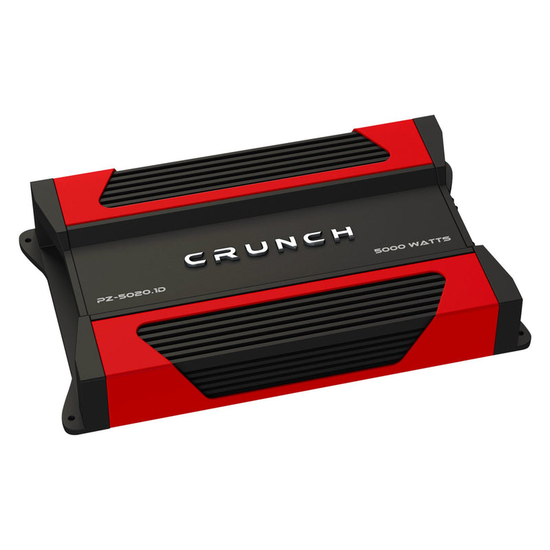 Crunch PZ-3020.1D 3000W Max (1500W RMS) Powerzone Series 1-ohm Stable Monoblock Amplifier w/ Bass Knob Included - Bass Electronics