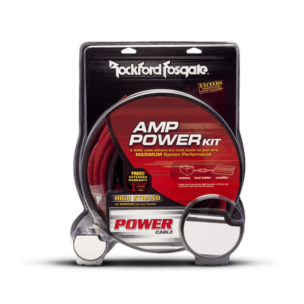 Rockford Fosgate RFK1D Dual Amp 1/0 AWG Dual Amp Wiring Kit - Bass Electronics