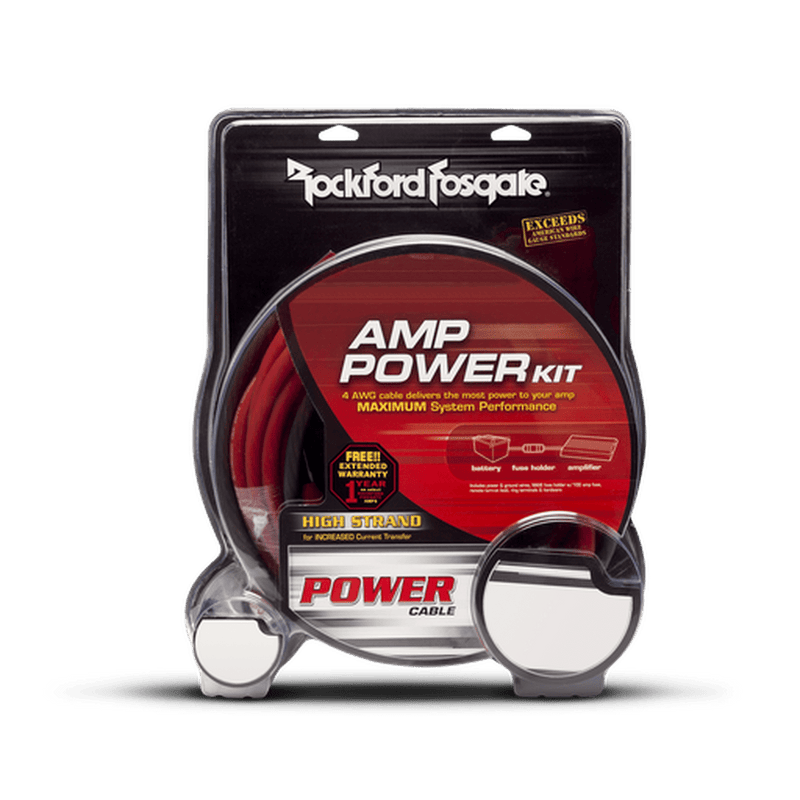 Rockford Fosgate RFK4I 4 AWG Power & Signal Installation Kit - Bass Electronics