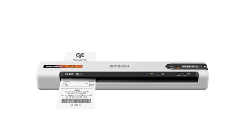 Epson RapidReceipt RR-70W Wireless Mobile Receipt and Document Scanner - Bass Electronics