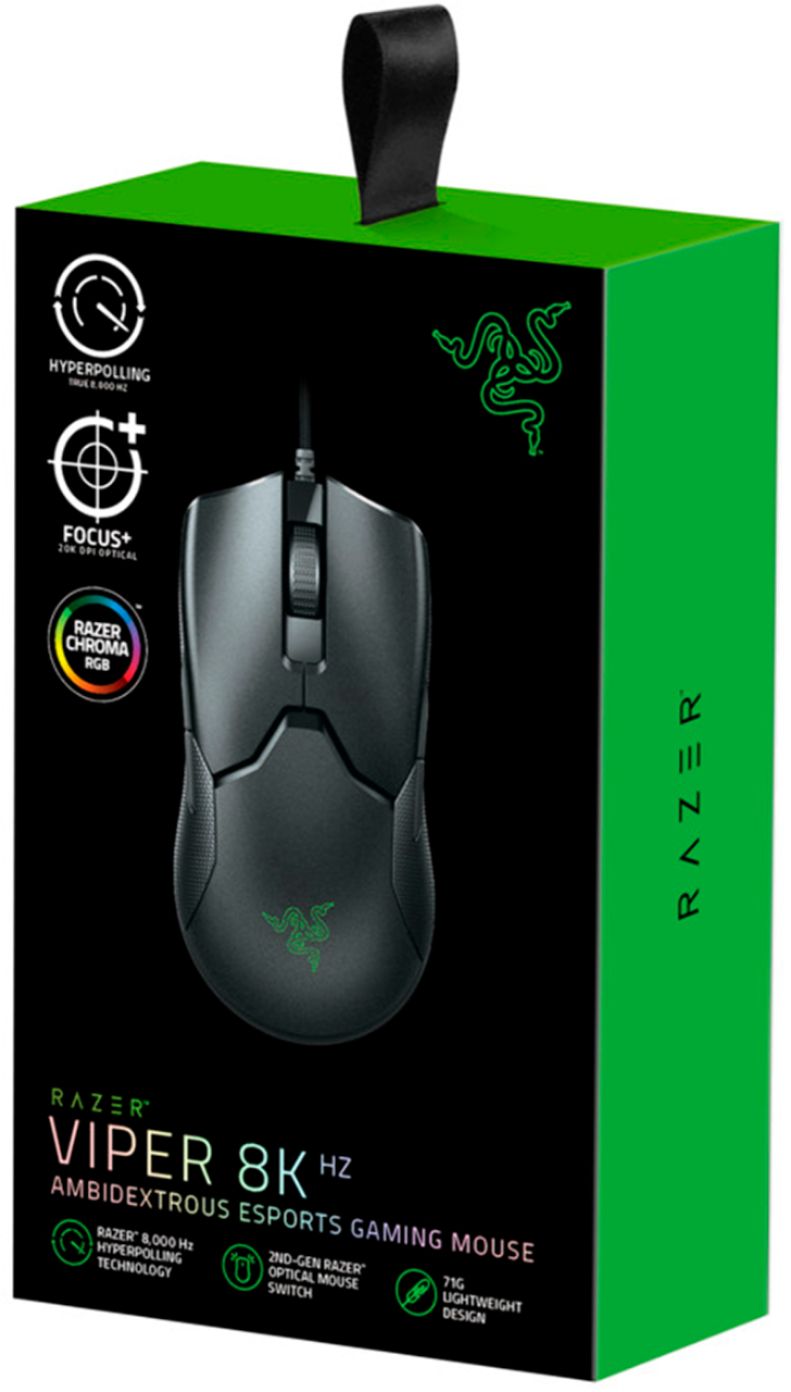 Razer Viper 8KHz 20000 DPI Optical Gaming Mouse - Black - Bass Electronics