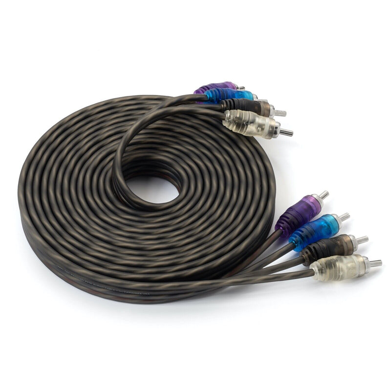 Carwires AC4000-17 - 4-Channel Twisted-Pair Car Audio Cable (17 ft.) - Bass Electronics
