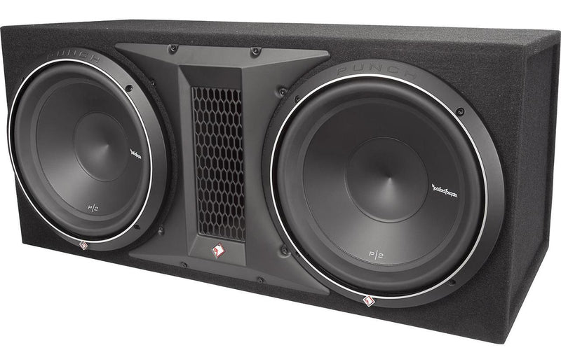 Rockford Fosgate P2-2X12 Ported enclosure with two 12" Punch P2 subwoofers - Bass Electronics