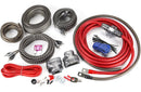 Rockford Fosgate RFK4D 4-gauge dual amplifier complete wiring kit - Bass Electronics