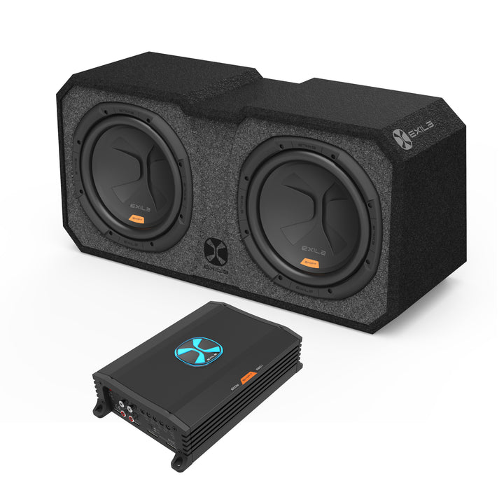 Exile S212.600 | Dual 12" Enclosed Subwoofer Party Pack - Bass Electronics