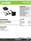 Axxess Interface AXRC-BW1 Radio Harness (BMW '06 - '15) - Bass Electronics