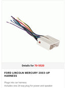 METRA 70-5520 Ford Lincoln Mercury 2003-up harness - Bass Electronics