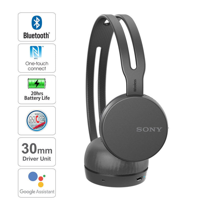 Sony WH-CH400 Wireless Headphones - Bass Electronics