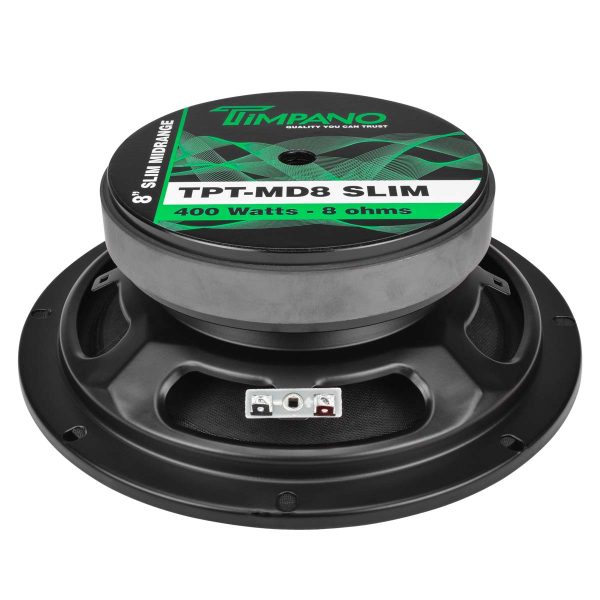 Timpano TPT-MD8 SLIM 8” Shallow Mid Range Loudspeaker - 8 Ohms 400 Watts