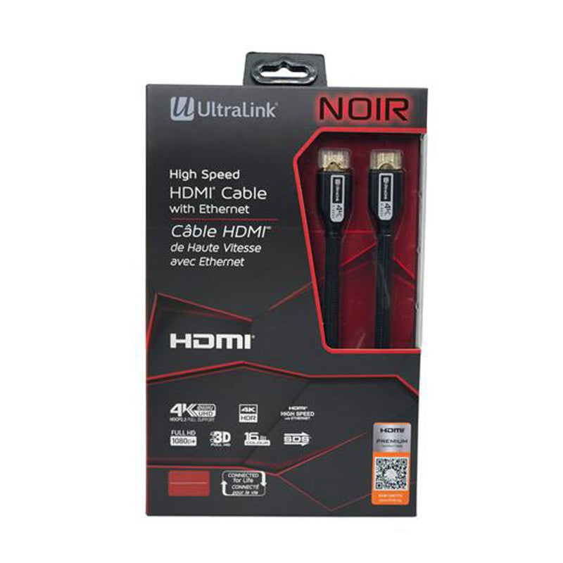 UltraLink ULN45MP Noir High Speed – 4.5m HDMI Cable - Bass Electronics