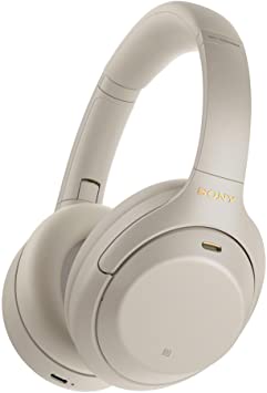 Sony WH-1000XM4 Over-Ear Noise Cancelling Bluetooth Headphones - Platinum Silver - Bass Electronics