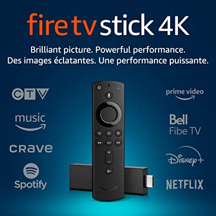 Amazon fire stick 4k with 17000+ live  world wide channels and video on demand - Bass Electronics