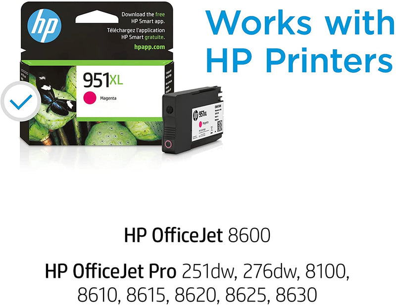 HP - 951XL High-Yield Ink Cartridge - Magenta - Bass Electronics