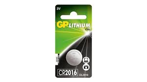 GP Lithium Cell Batteries (CR2016 - 3 Volt) Single Battery - Bass Electronics