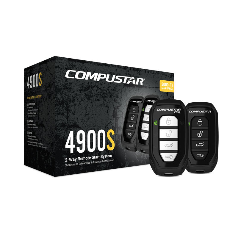 Compustar CS4900-S 2-way Remote Start and Keyless Entry System with 3000-ft Range - Bass Electronics