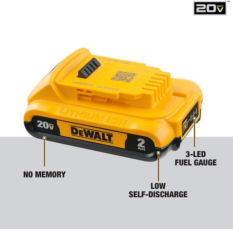 Dewalt DCB203 20V MAX  2.0Ah Lithium Ion Battery