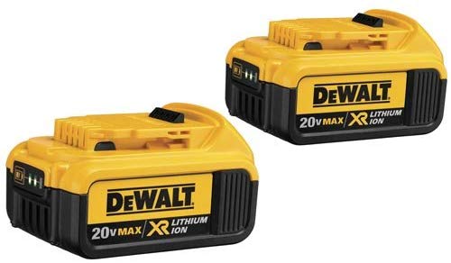 DEWALT DCB204-2 20V Max Premium XR Li-Ion Battery, 2-Pack - Bass Electronics