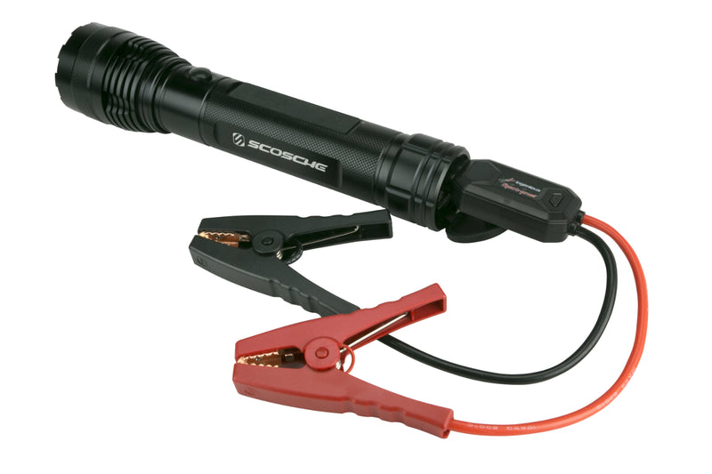 Scosche PowerUp 400 Jump Starter Backup Battery with Flashlight (PBJF400) - Black - Bass Electronics