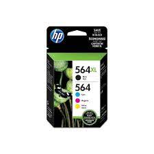 HP 564XL Black High Yield & 564 Cyan, Magenta and Yellow Original Ink Cartridges, 4 Pack (N9H60FN) - Bass Electronics