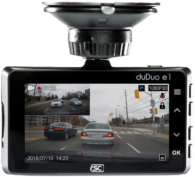 RSC Duduo e1 2 Channel 1080P Sony Starvis Ultra Night Vision 3.0” LCD f1.6 Lens Dashcam - Bass Electronics