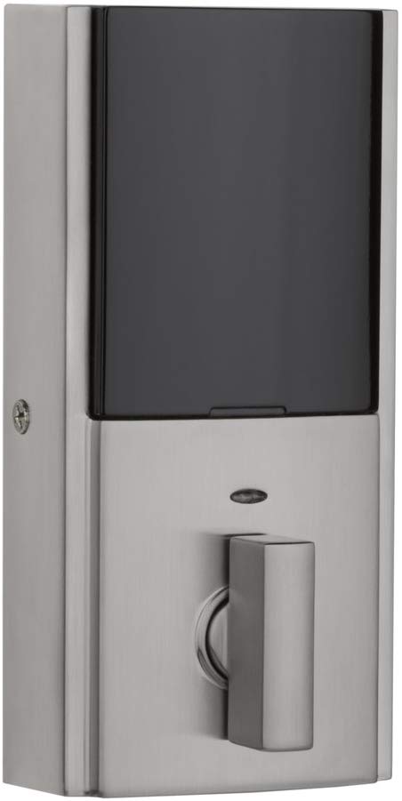 Weiser Obsidian Keyless Touchscreen Door Lock, Satin Nickel - Bass Electronics