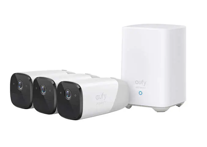 eufyCam 2 Wireless 1080p Home Security System 3 Cameras and Homebase