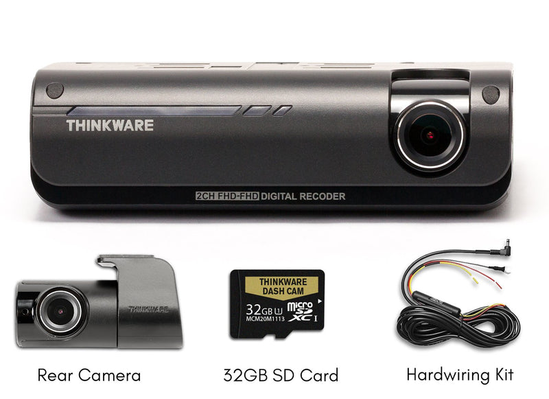Thinkware F770-2CH 1080P FHD Dash Cam With 32GB SD Card - Bass Electronics