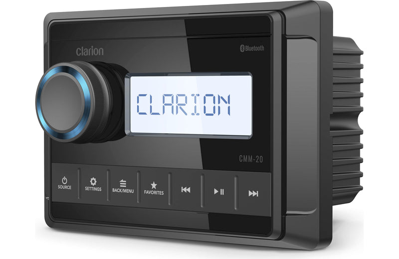 Clarion CMM-20 Marine digital media receiver with high-contrast display (does not play CDs)