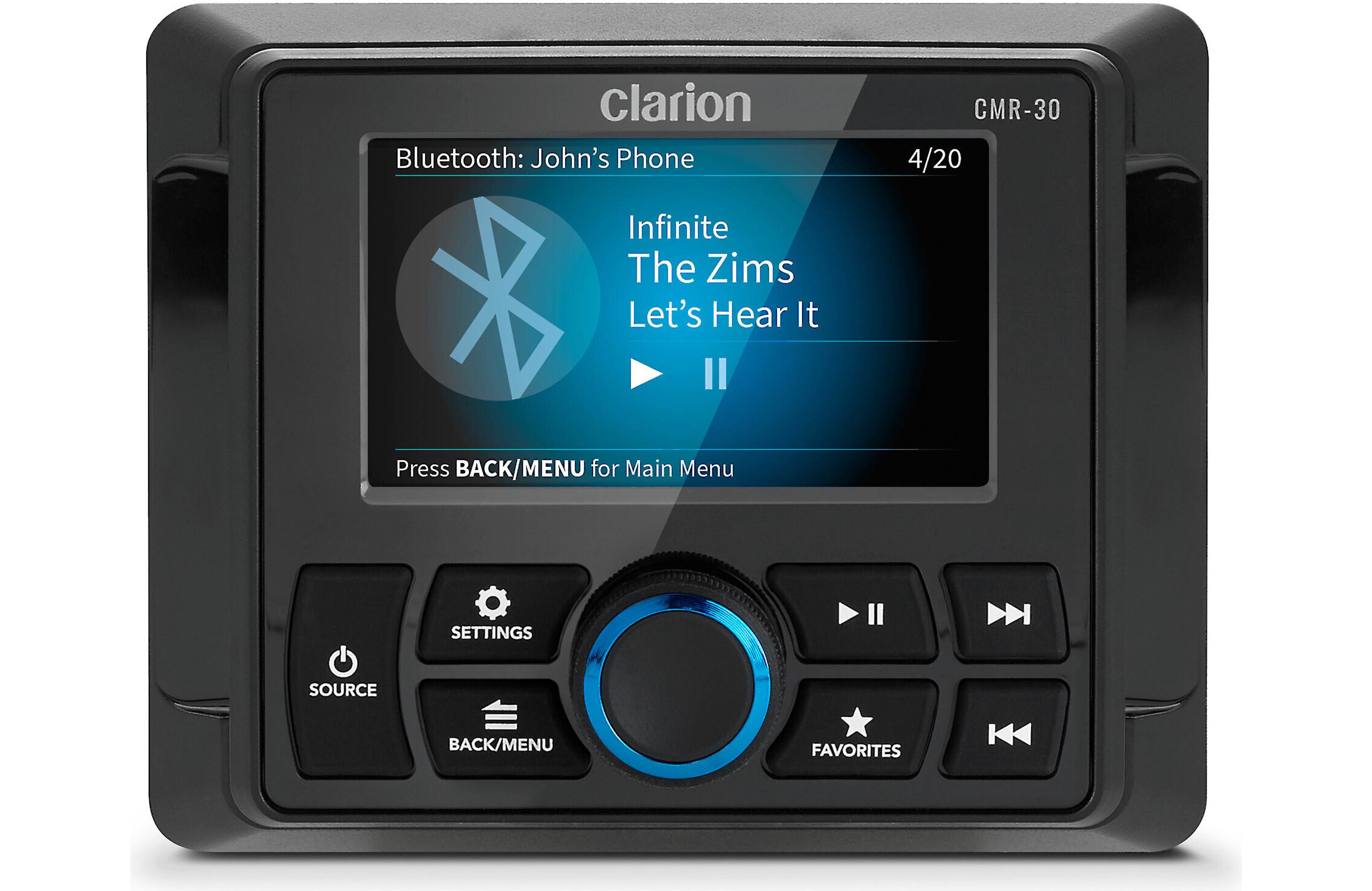 Clarion CMR-30 Wired marine remote control with 3