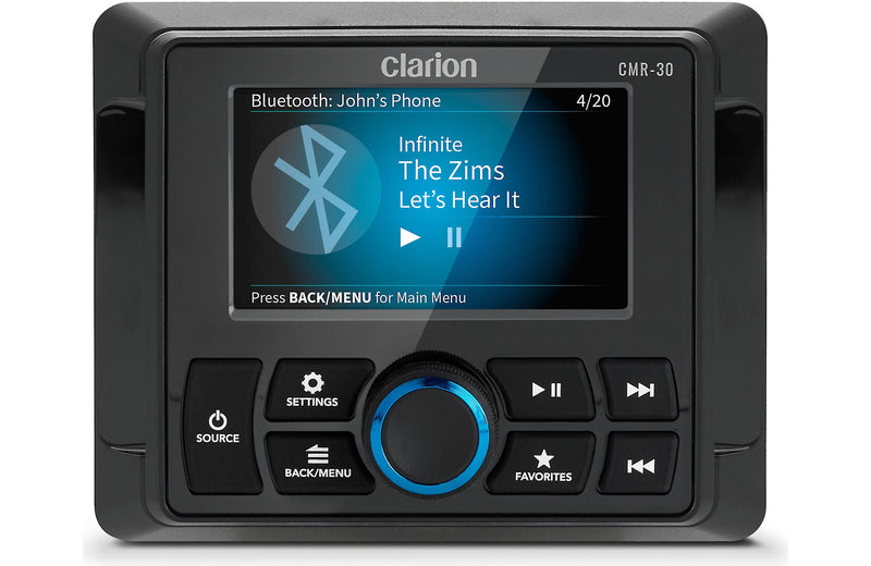 Clarion CMR-30 Wired marine remote control with 3" colour LCD screen