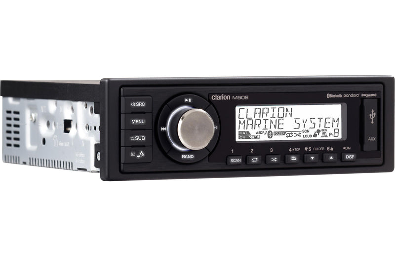 Clarion M508 Marine digital media receiver with Bluetooth® (does not play CDs)