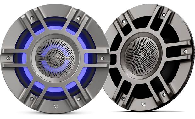 Infinity KAPPA8135MAM 8" 3 way Premium Marine Speaker / RGB Lighting - Titanium Convertible design / component mounting - Bass Electronics