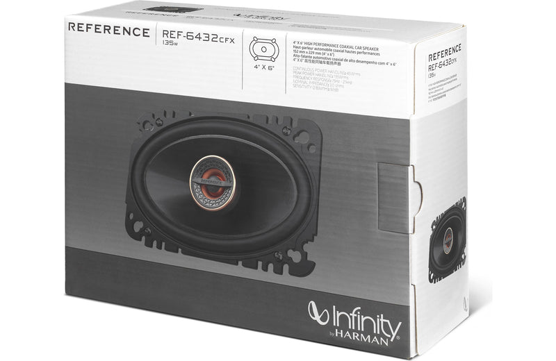 Infinity Reference REF-6432cfx 4” x 6” Two-way car audio speaker - Bass Electronics