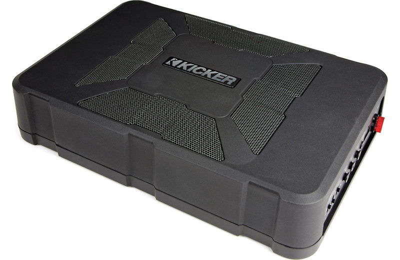 Kicker 11HS8 Hideaway™ compact powered subwoofer: 150 watts and an 8" sub