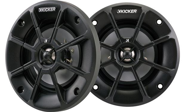 Kicker 40PS44 PS4 4-Inch (100mm) PowerSports Weather-Proof Coaxial Speakers, 4-Ohm - Bass Electronics