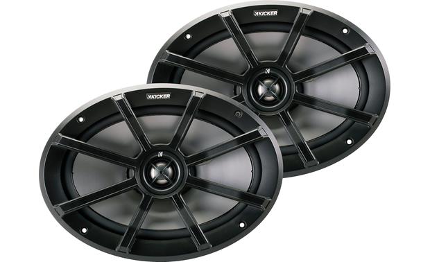 Kicker 40PS692 PS69 6x9-Inch (160x230mm) PowerSports Weather-Proof Coaxial Speakers, 2-Ohm - Bass Electronics