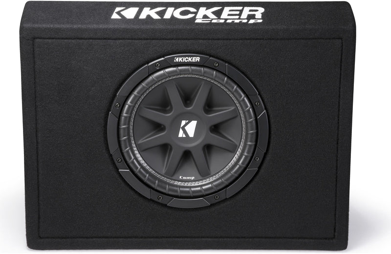 Kicker 43TC104 Ported truck enclosure with one 4-ohm 10" Comp subwoofer