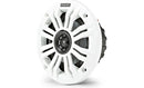 Kicker 45KM44 KM4 4-Inch (100mm) Marine Coaxial Speakers w/ 1/2-Inch (13mm) Tweeters, Charcoal and White, 4 Ohm - Bass Electronics
