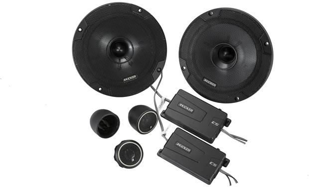 Kicker 46CSS654 CSS65 6.5-Inch (160mm) Component System w/ .75-Inch (20mm) Tweeters, 4-Ohm - Bass Electronics