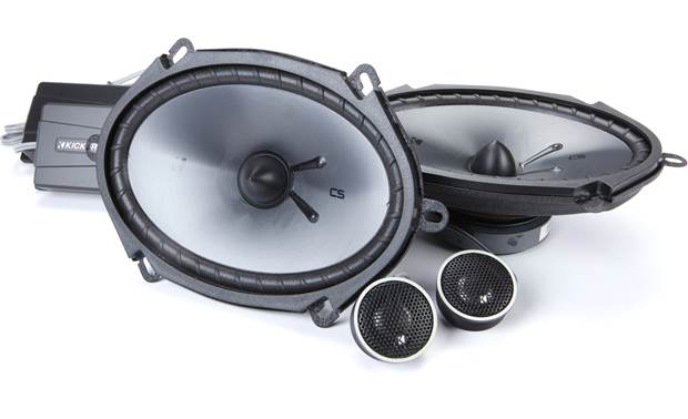 Kicker 46CSS684 CSS68 6x8-Inch (160x200mm) Component System w/ .75-Inch (20mm) Tweeters, 4-Ohm - Bass Electronics