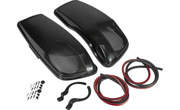 Kicker 46HDBL Kicker Bag Lids, pair, 2014-Newer Harley Davidson, no speakers - Bass Electronics