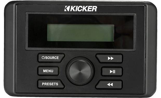 Kicker 46KMC3 KMC3 Weather-Resistant Square Media Center w/Bluetooth® - Bass Electronics