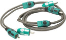 Kicker 47KMI1 KMI1 Marine Series 2-Ch RCA Interconnect, 1.0M - Bass Electronics